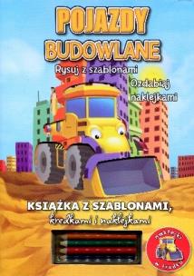 Okładka książki Rysuj z szablonami - Pojazdy budowlane