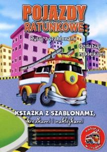 Okładka książki Rysuj z szablonami - Pojazdy ratunkowe