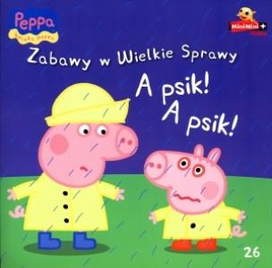 Okładka książki Świnka Peppa. Zabawy w .. 26 A psik