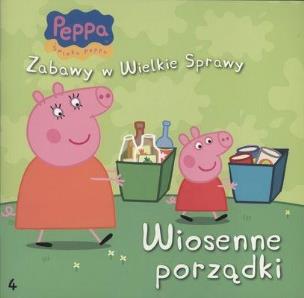 Okładka książki Świnka Peppa. Zabawy w .. 4 Wiosenne porządki
