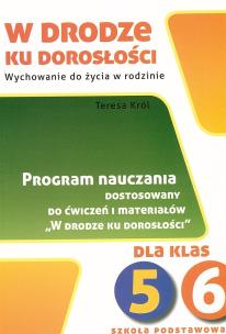 Okładka książki W drodze ku dorosłości SP 5-6 Program nauczania