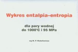 Okładka książki Wykres entalpia-entropia dla pary wodnej