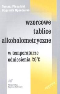 Okładka książki Wzorcowe tablice alkoholometryczne