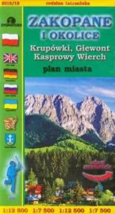 Okładka książki Zakopane i okolice plan miasta