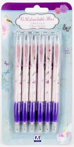 Opakowanie Zestaw 6 długopisów vintage