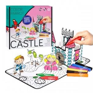 Opakowanie Zestaw kreatywny 3D do kolorowania zamek