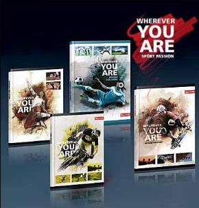 Opakowanie Zeszyt A5/60K/BR linia 10 szt. Passion for sport