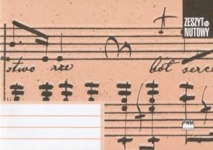 Opakowanie Zeszyt nutowy B2 - A5 leżący - 5 linii PWM