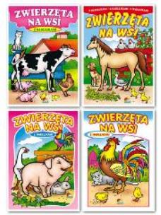 Okładka książki (044) Kolorowanka mała Zwierzęta na Wsi MIX