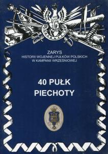 Okładka książki 40 Pułk Piechoty