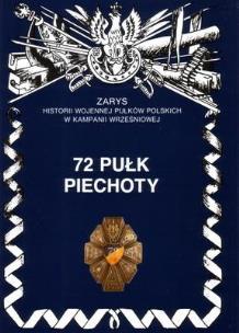 Okładka książki 72 Pułk Piechoty im. Pułk. Dionizego Czachowskiego