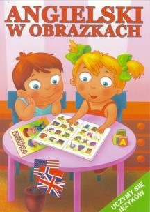 Okładka książki Angielski w obrazkach - uczymy się języków -różowa