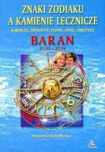 Okładka książki Baran znaki zodiaku a kamienie lecznicze