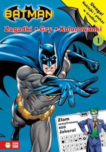 Okładka książki Batman. Zadania, gry, naklejki cz. 1