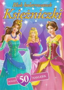 Okładka książki Blok kolorowanek - Księżniczki