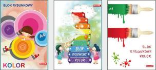 Opakowanie Blok rysunkowy A4/20K kolorowy 10 szt.