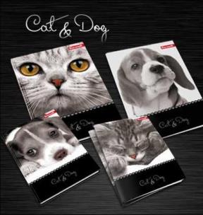 Opakowanie Brulion A5/96K/TW linia 5 szt Cat&Dog