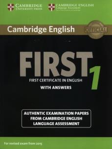 Opakowanie Cambridge English First 1 for Revised Exam from 2015 Student's Book with Answers