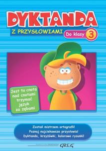 Okładka książki Dyktanda z przysłowiami do klasy 3 GREG