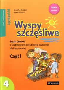 Okładka książki Język Polski SP 4/1 ćw Wyspy Szczęśliwe WIKING