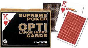 Opakowanie Karty poker ''Supreme Poker Opti'' PIATNIK