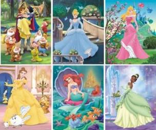 Opakowanie Klocki drewniane - Księżniczki 20 DINO