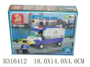 Okładka książki Klocki furgonetka Policyjna 89 elem.