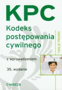 Okładka książki Kodeks postępowania cywilnego z wprow. wyd.35