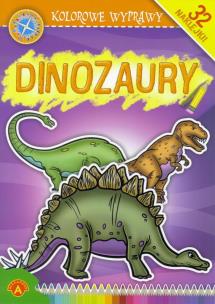 Okładka książki Kolorowe wyprawy - Dinozaury ALEX