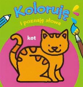 Okładka książki Koloruje i poznaję słowa - Kot