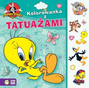 Okładka książki Looney Tunes. Kolorowanka z tatuażami