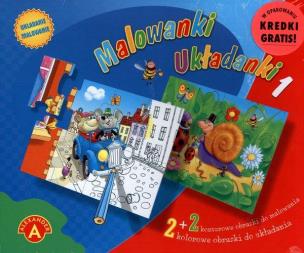 Opakowanie Malowanki. Układanki ALEX