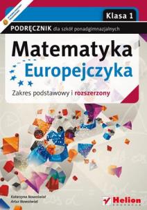 Okładka książki Matematyka Europejczyka LO 1 podr. ZPR Helion