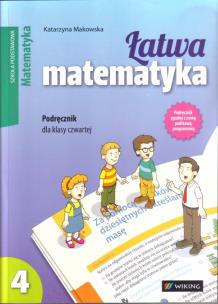 Okładka książki Matematyka SP 4 Łatwa Matematyka podr WIKING