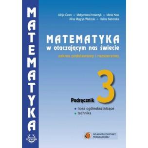 Okładka książki Matematyka w otacz LO 3 podr. Z.R. w.2014 PODKOWA