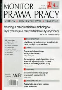 Opakowanie Monitor Prawa Pracy nr 2015/04