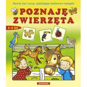 Okładka książki Naklejanki  - Poznaję zwierzęta SIEDMIORÓG