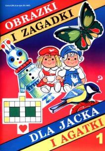 Okładka książki Obrazki i zagadki dla Jacka i Agatki 1