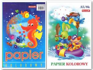 Opakowanie Papier kolorowy A5/8k 10 szt.