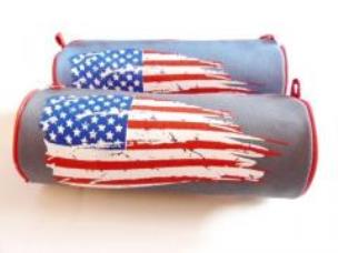 Okładka książki Piórnik POL 010 z nadrukiem Flaga USA MESIO.pl