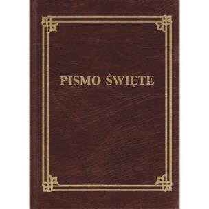 Okładka książki Pismo Święte Biblia Tysiąclecia skóra