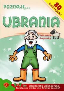 Okładka książki Poznaję... Ubrania. Książeczka edukacyjna ALEX