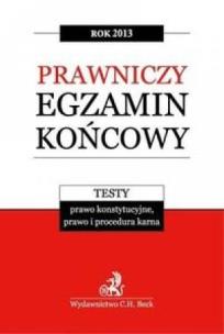 Okładka książki Prawniczy egzamin..2013 Testy. Prawo kons...