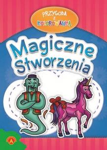 Okładka książki Przygoda z kolorowanką - Magiczne stworzenia ALEX
