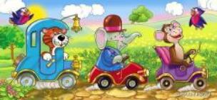 Opakowanie Puzzle 10 Panorama - Podróż autkami MAXIM