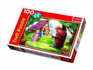 Okładka książki Puzzle 100 Jaś i Małgosia TREFL