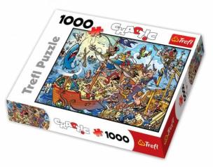 Okładka książki Puzzle 1000 Chaotic Piraci TREFL
