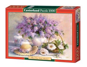 Okładka książki Puzzle 1000 Kwiaty i kapelusz CASTOR