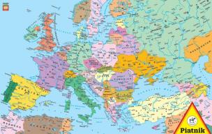 Opakowanie Puzzle 1000 - Mapa Europy PIATNIK