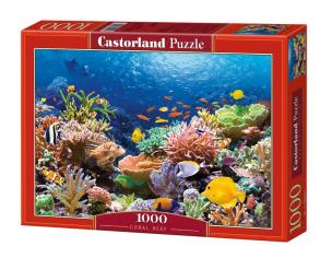 Okładka książki Puzzle 1000 Rafa koralowa CASTOR